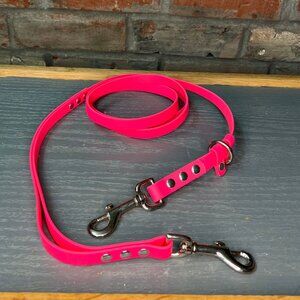 6.5' Biothane Hands Free Leash w/Flat Traffic Handle 5/8" width